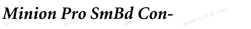 Minion Pro SmBd Con字体转换